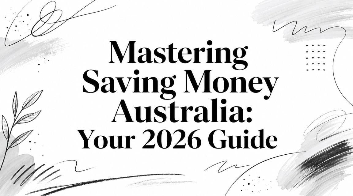 Mastering Saving Money Australia: Your 2026 Guide
